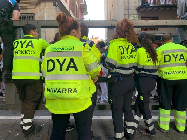 DYA Navarra realiza 91 atenciones el tercer día de los Sanfermines