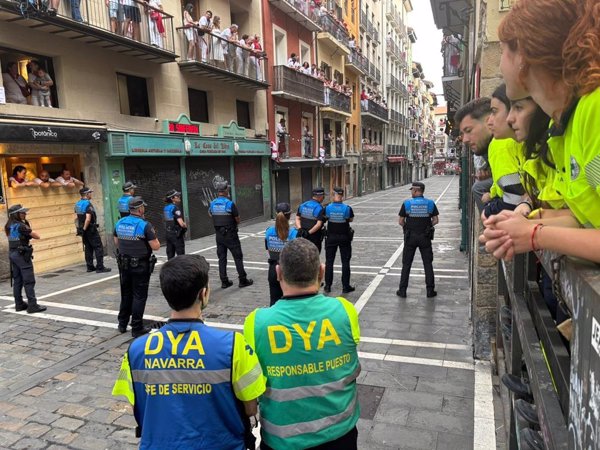 Atendidas 76 personas en la quinta jornada de los Sanfermines, 17 de ellas trasladadas al hospital