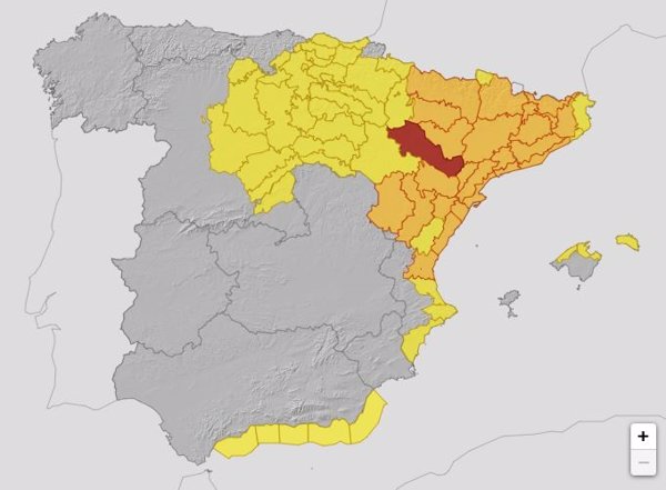 La UME se depliega en Aragón tras la alerta roja por fuertes lluvias en la Ribera del Ebro (Zaragoza)