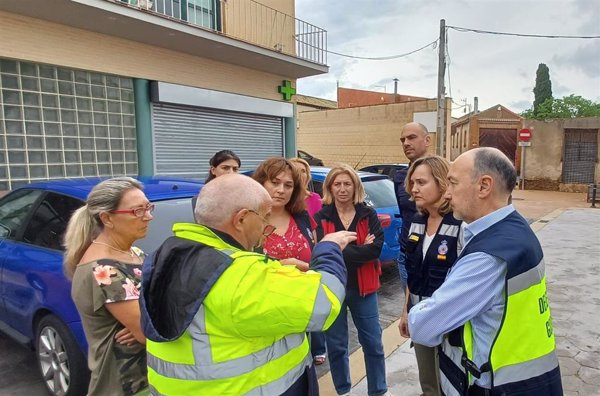 Pilar Alegría visita los municipios de la Ribera Alta del Ebro donde trabaja la UME tras el paso de la dana