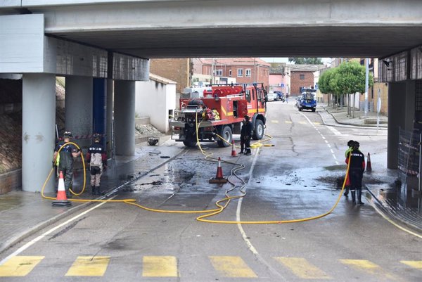 La dana dejó en Tarazona (Zaragoza) 72 litros por metro cuadrado y 4.631 rayos cayeron en todo Aragón