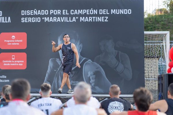 El púgil Sergio 'Maravilla' Martínez traslada su método de entrenamiento a Galicia