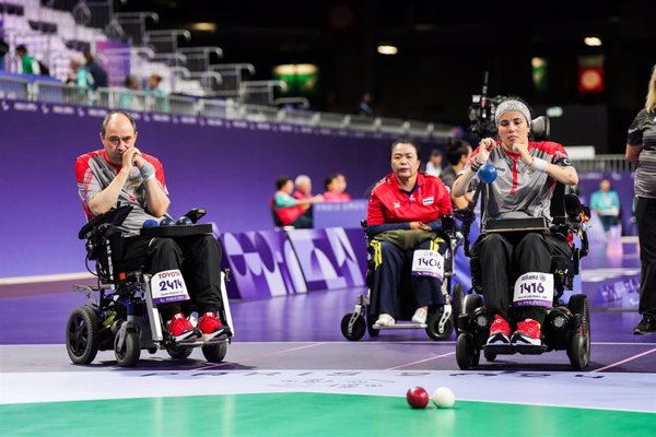 La pareja Sara Aller-Vasile Agache da un bronce a España en el Europeo de Boccia en parejas BC4