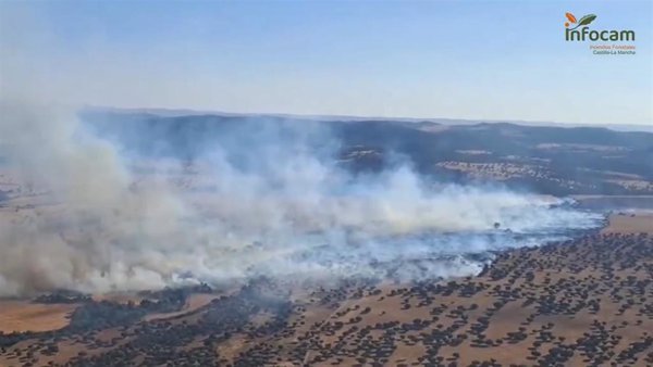 Controlado el incendio de Los Pozuelos de Calatrava (Ciudad Real)