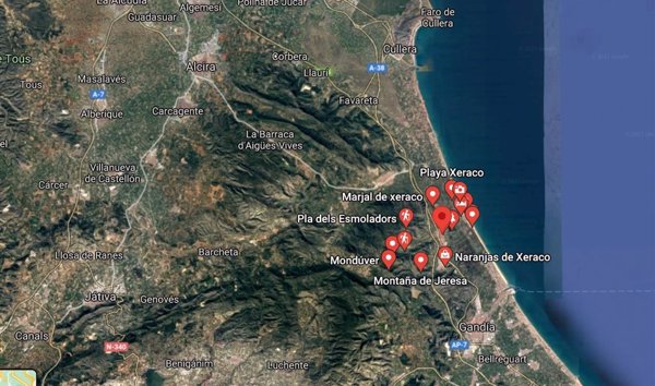 Fallece un bañista de 84 años en la playa de Xeraco (Valencia)