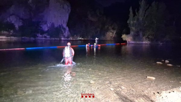 Localizan un cadáver en una zona de baño del Segre en Camarasa (Lleida) donde hay dos desaparecidos