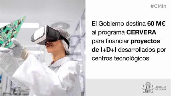 El Gobierno destina 60 millones para financiar proyectos de I+D+I desarrollados por centros tecnológicos