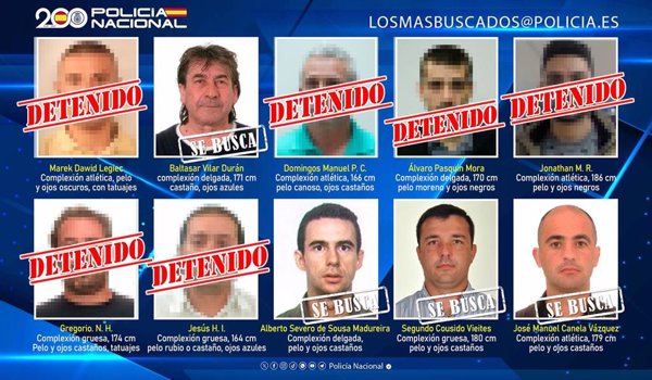 Detenido en Madrid el 'fugitivo de los tatuajes', incluido entre los diez más buscados en España