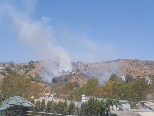 Extinguido el incendio declarado este pasado martes en un paraje de Málaga
