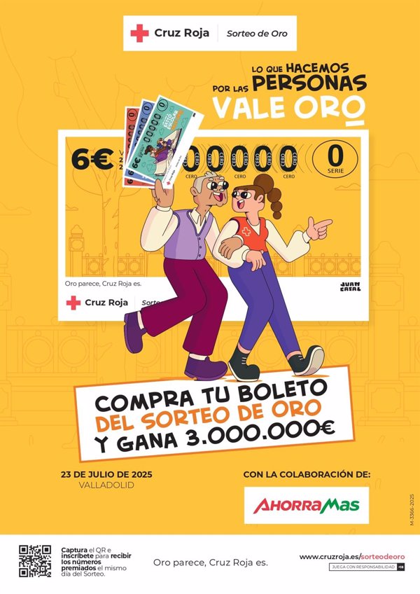 Ahorramas y Cruz Roja recaudan más de 73.000 euros con el Sorteo de Oro 2025