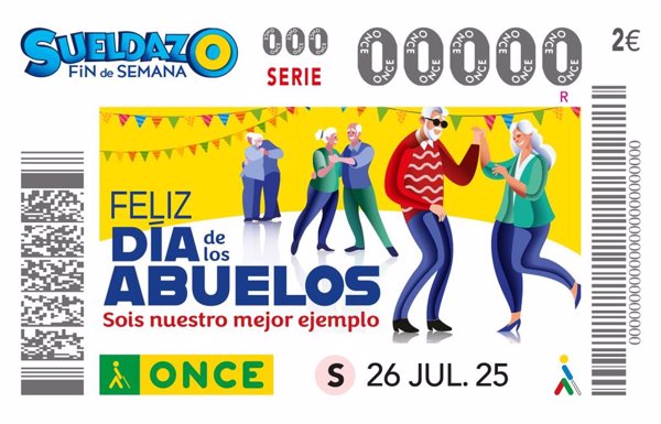 La ONCE dedica el cupón de este sábado al Día de los Abuelos: 