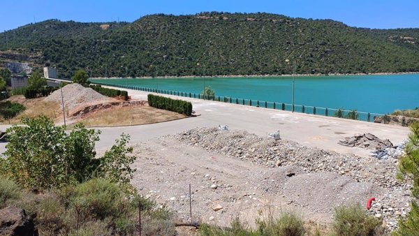 La CHE desactiva el escenario 1 de emergencia de la presa de Rialb (Lleida) tras una filtración