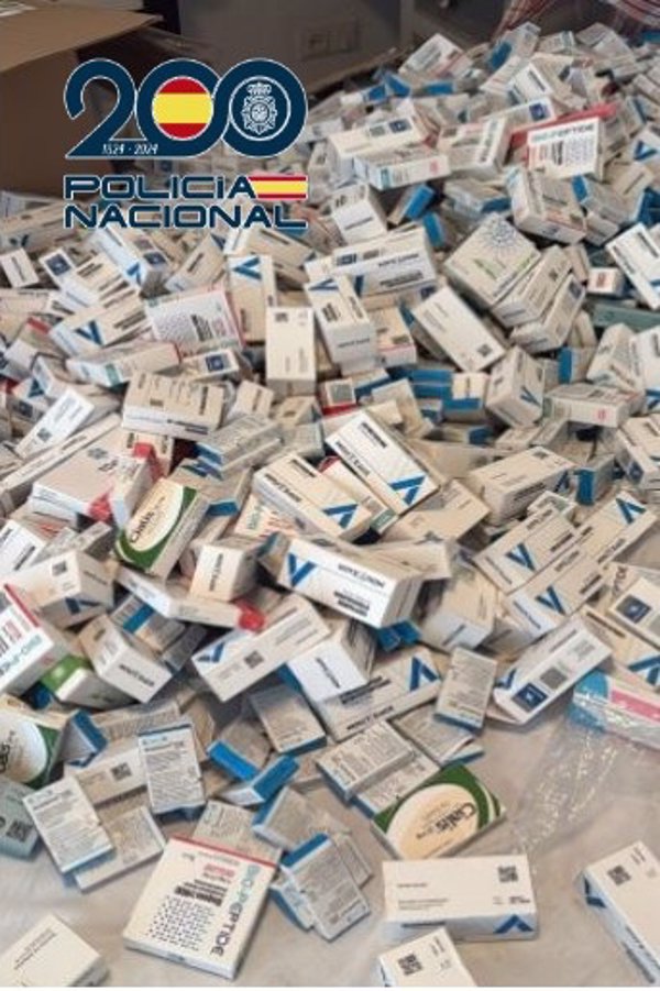 Dos detenidos tras incautar más de 78.000 envases de anabolizantes que pretendían introducir en el mercado