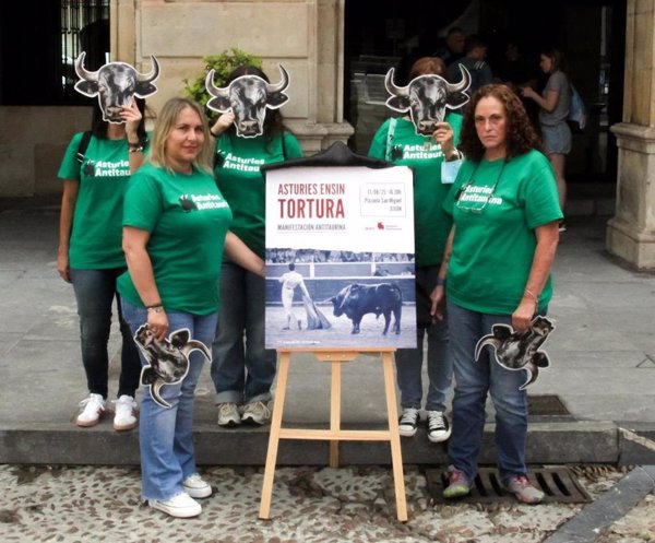 Asturies Antitaurina convoca una manifestación contra la feria taurina el 17 de agosto en Gijón