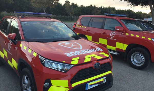 Siete personas afectadas en el incendio de un chiringuito en una playa de Marbella (Málaga)