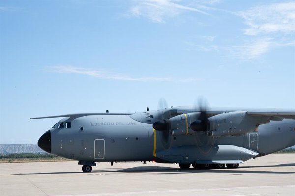 El A400 del Ejército del Aire despega hoy desde Jordania para lanzar 12.000 kilos de alimentos a Gaza