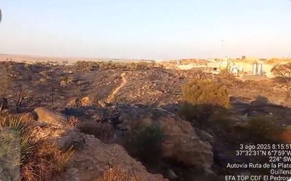 Extinguido el incendio forestal declarado el pasado sábado en Gerena (Sevilla)