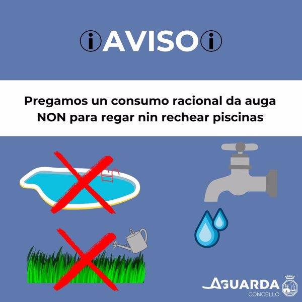 Varios municipios de Pontevedra prohíben llenar piscinas y regar huertas para evitar cortes de agua