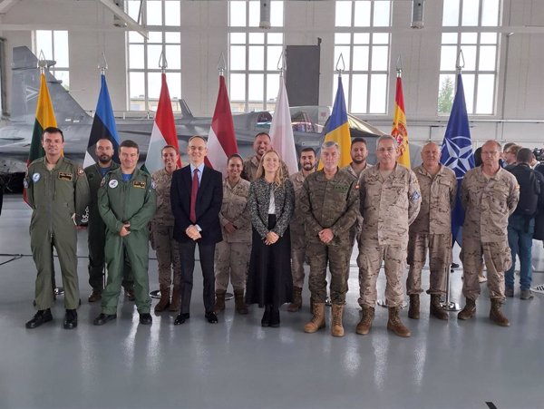 España toma el relevo en la misión de refuerzo de la policía aérea de la OTAN en Lituania con ocho aviones Eurofighter