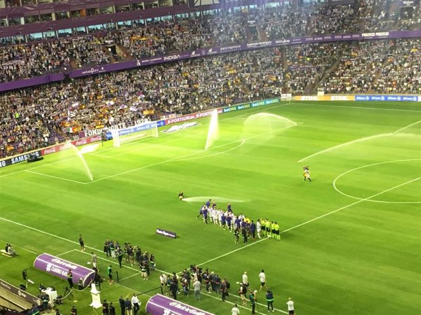 Suspendido el Trofeo Ciudad de Valladolid de este miércoles por el estado del césped del Zorrilla