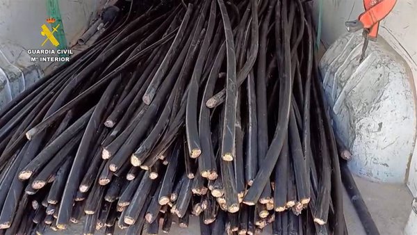 Desarticulado un grupo que robó hasta 63 km de cable de cobre en Murcia, Alicante y Albacete