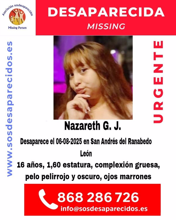 Buscan a una joven de 16 años a la que se vio por última vez en San Andrés del Rabanedo (León) el miércoles