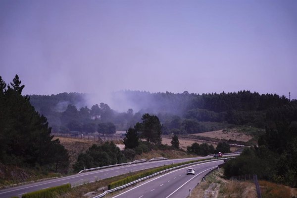 Un incendio en Maceda, donde la Xunta ve 