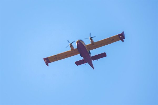Andalucía activa la fase de emergencia por un incendio forestal provocado por un rayo en Jabugo (Huelva)