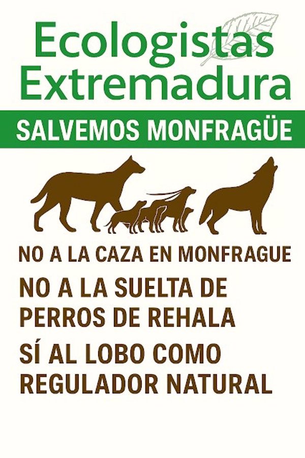 Ecologistas Extremadura presenta recurso contra el PRUG de Monfragüe por permitir la caza y la suelta de perros