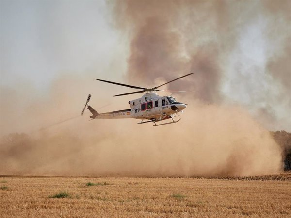 El incendio de Carcastillo (Navarra) está controlado y el Plan Infona se reduce al nivel 1