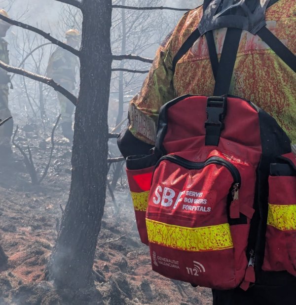 Declarado un incendio forestal por un rayo en Teresa de Cofrentes (Valencia)