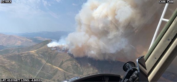 Reabierta la N-621 entre León y Cantabria tras cortarse este jueves por un incendio forestal