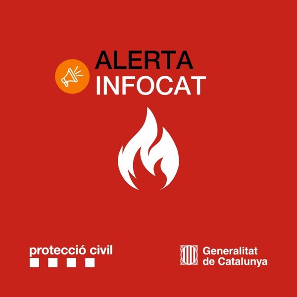 Cataluña activa en alerta el Infocat por elevado riesgo de incendio forestal este fin de semana