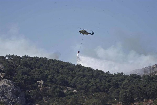 Extinguido el incendio de Tarifa (Cádiz) en el paraje de Sierra de la Plata este sábado