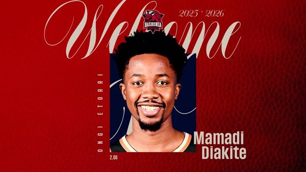 El ala-pívot guineano Mamadi Diakite refuerza el juego interior de Baskonia hasta 2027