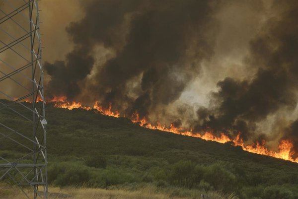 El peligro de incendios desciende en áreas del norte y este de la Península, pero sigue alto en Galicia, centro y sur