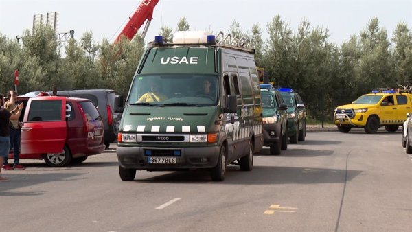 Un convoy con 56 expertos en defensa forestal de Cataluña ayudará a apagar incendios en España