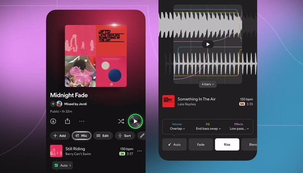 Spotify permite crear transiciones personalizadas en las listas de reproducción con 'Mezclar'