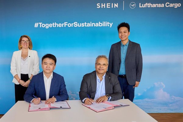 Shein y Lufthansa firman un memorando para ampliar el uso de SAF en las operaciones de entrega de mercancías
