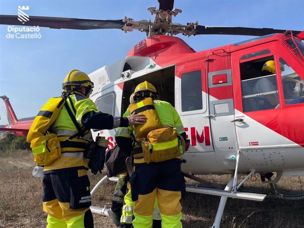 El incendio de Artana (Castellón), donde participa un operativo de Aragón, está 