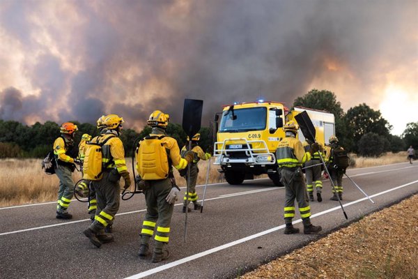 El operativo del incendio de Porto, 