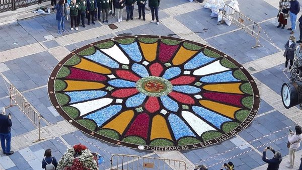 La ofrenda contará con una alfombra floral de ocho metros en la plaza del Pilar en Zaragoza